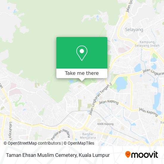 Taman Ehsan Muslim Cemetery map