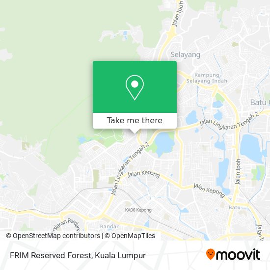 FRIM Reserved Forest map