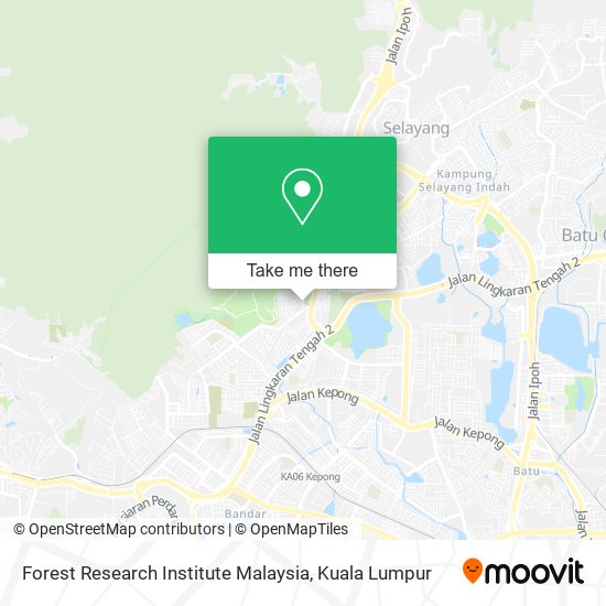 Forest Research Institute Malaysia map