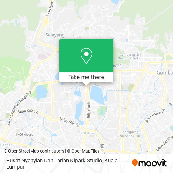 Pusat Nyanyian Dan Tarian Kipark Studio map