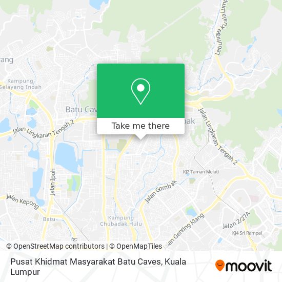 Pusat Khidmat Masyarakat Batu Caves map