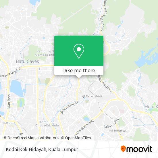 Peta Kedai Kek Hidayah