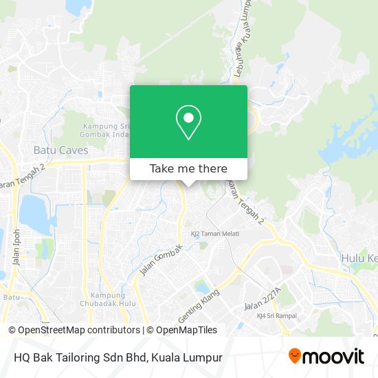 Peta HQ Bak Tailoring Sdn Bhd