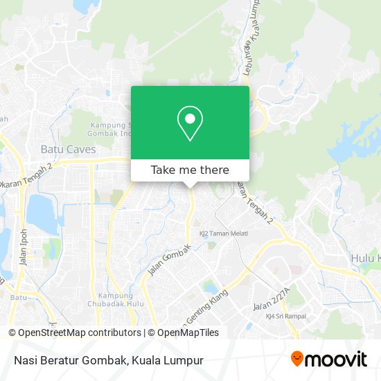 Nasi Beratur Gombak map