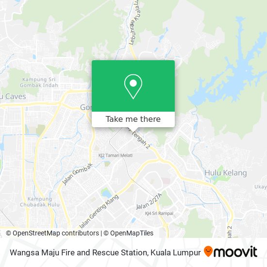 Peta Wangsa Maju Fire and Rescue Station