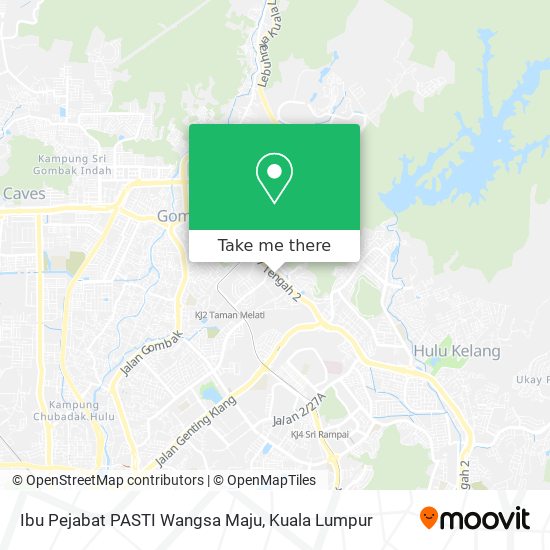 Peta Ibu Pejabat PASTI Wangsa Maju