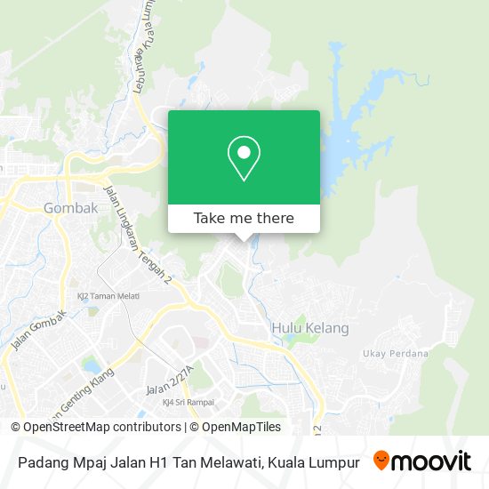 Padang Mpaj Jalan H1 Tan Melawati map