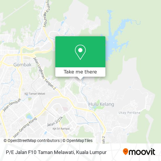 P/E Jalan F10 Taman Melawati map