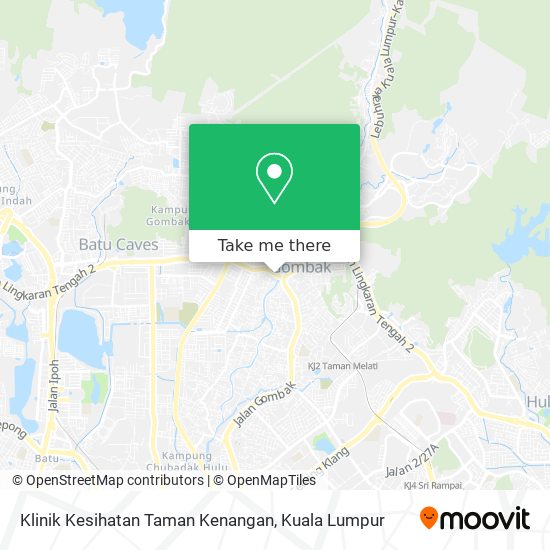 Klinik Kesihatan Taman Kenangan map