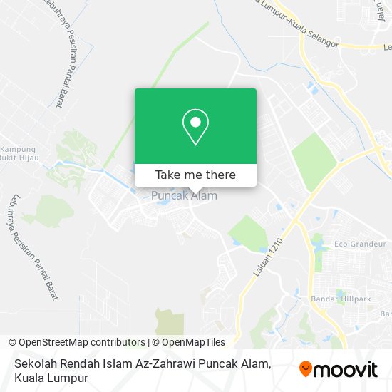 Peta Sekolah Rendah Islam Az-Zahrawi Puncak Alam