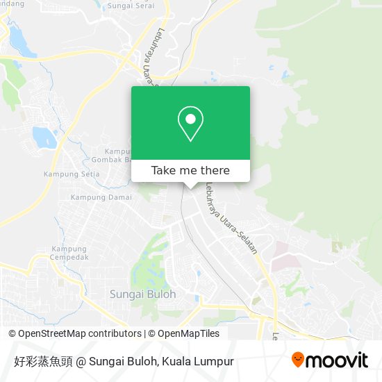Peta 好彩蒸魚頭 @ Sungai Buloh