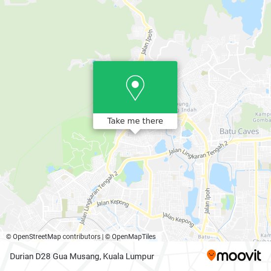 Peta Durian D28 Gua Musang