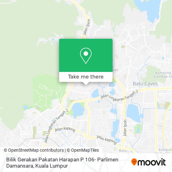 Bilik Gerakan Pakatan Harapan P 106- Parlimen Damansara map