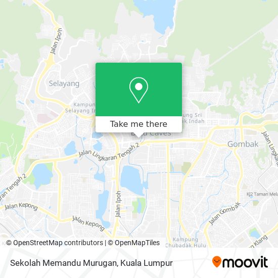 Sekolah Memandu Murugan map