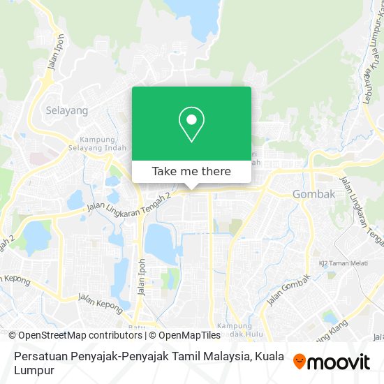 Peta Persatuan Penyajak-Penyajak Tamil Malaysia
