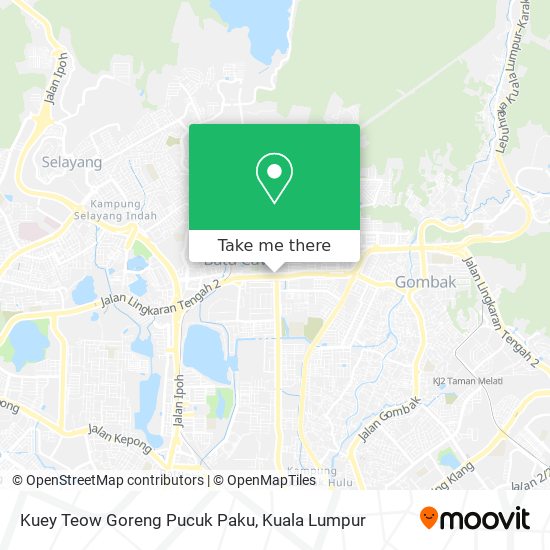 Kuey Teow Goreng Pucuk Paku map