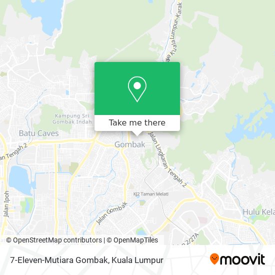 7-Eleven-Mutiara Gombak map