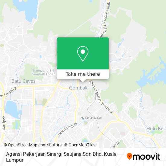 Peta Agensi Pekerjaan Sinergi Saujana Sdn Bhd