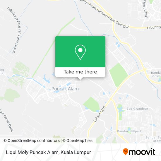 Peta Liqui Moly Puncak Alam