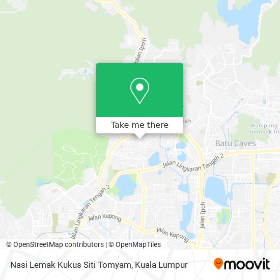 Nasi Lemak Kukus Siti Tomyam map