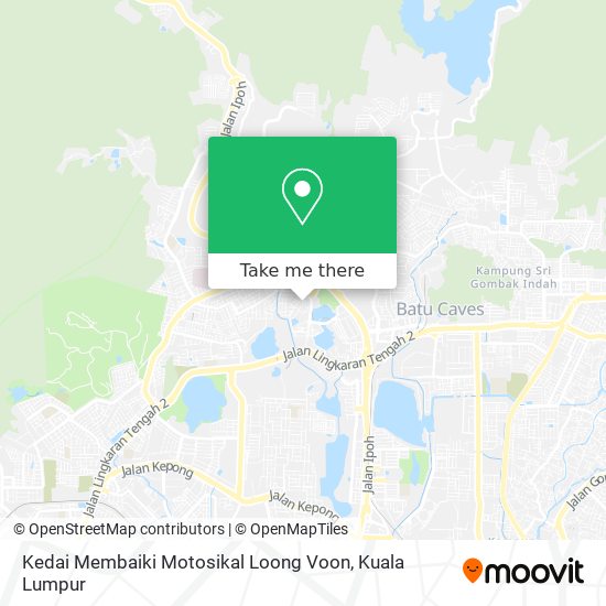 Kedai Membaiki Motosikal Loong Voon map