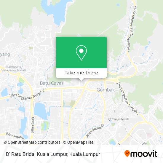 D' Ratu Bridal Kuala Lumpur map