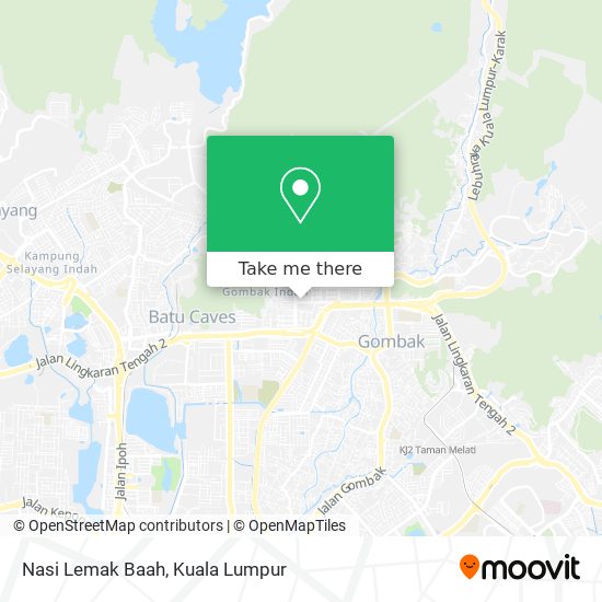 Nasi Lemak Baah map