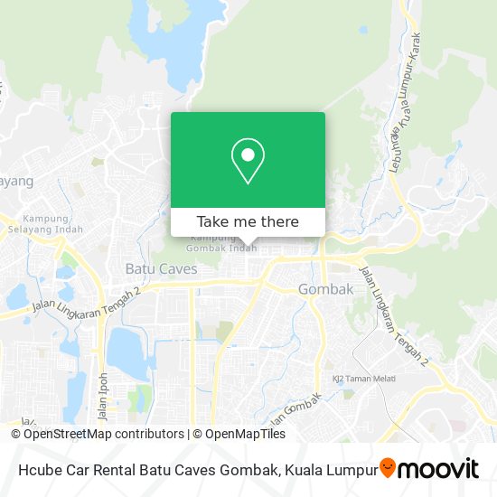 Hcube Car Rental Batu Caves Gombak map