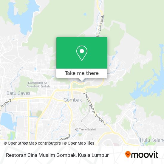 Peta Restoran Cina Muslim Gombak