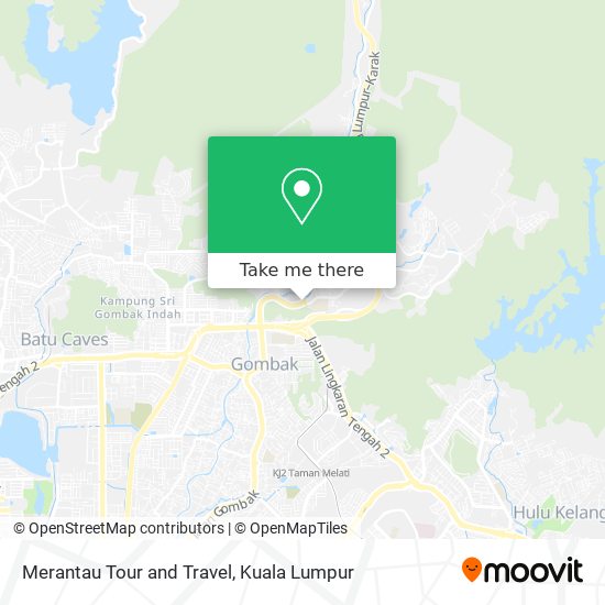 Merantau Tour and Travel map