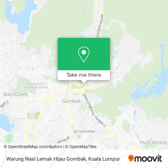 Warung Nasi Lemak Hijau Gombak map