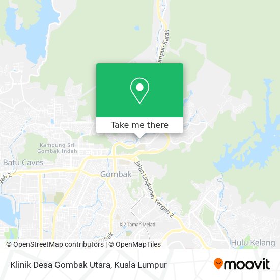 Peta Klinik Desa Gombak Utara