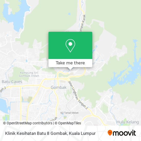 Klinik Kesihatan Batu 8 Gombak map