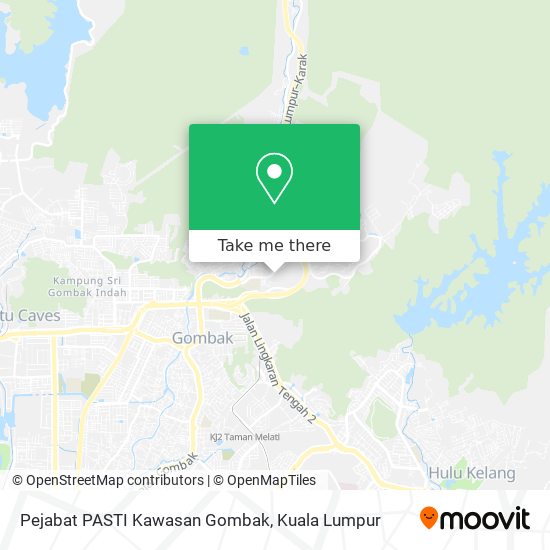Peta Pejabat PASTI Kawasan Gombak