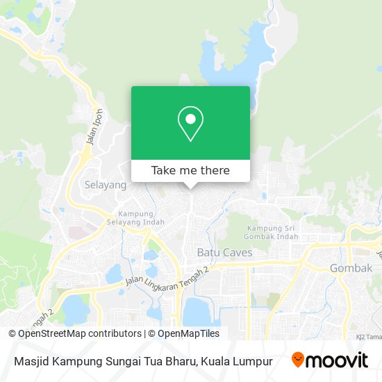 Peta Masjid Kampung Sungai Tua Bharu
