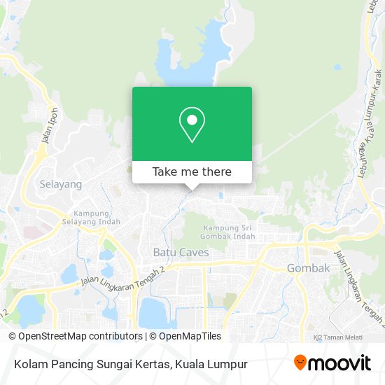 Kolam Pancing Sungai Kertas map