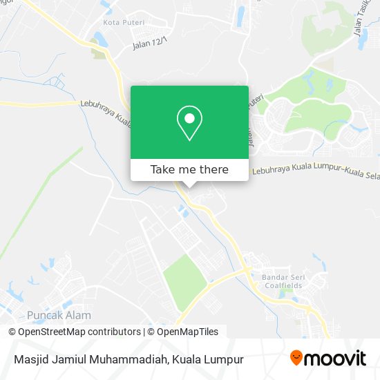 Peta Masjid Jamiul Muhammadiah