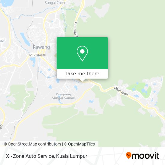X~Zone Auto Service map