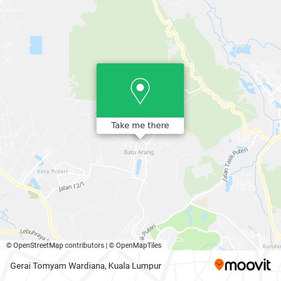 Gerai Tomyam Wardiana map