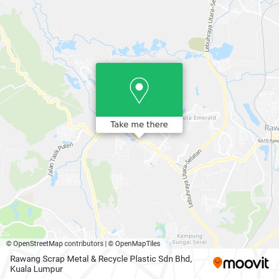 Rawang Scrap Metal & Recycle Plastic Sdn Bhd map
