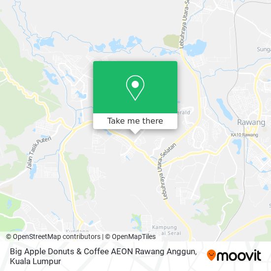 Big Apple Donuts & Coffee AEON Rawang Anggun map