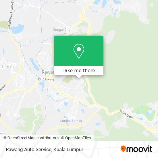 Peta Rawang Auto Service