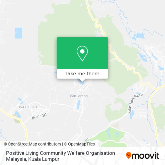 Positive Living Community Welfare Organisation Malaysia map