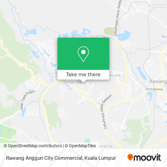 Peta Rawang Anggun City Commercial
