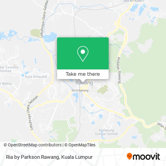 Ria by Parkson Rawang map