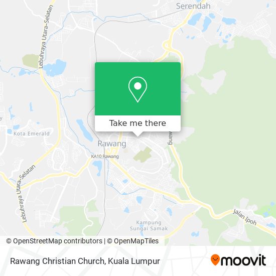 Peta Rawang Christian Church