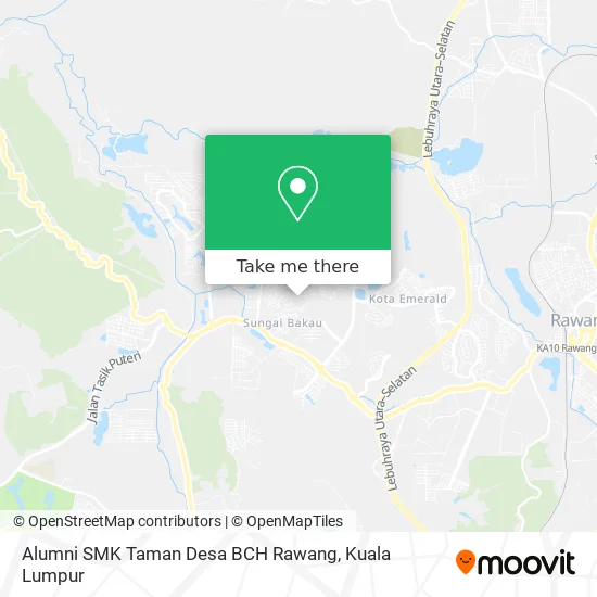 Peta Alumni SMK Taman Desa BCH Rawang