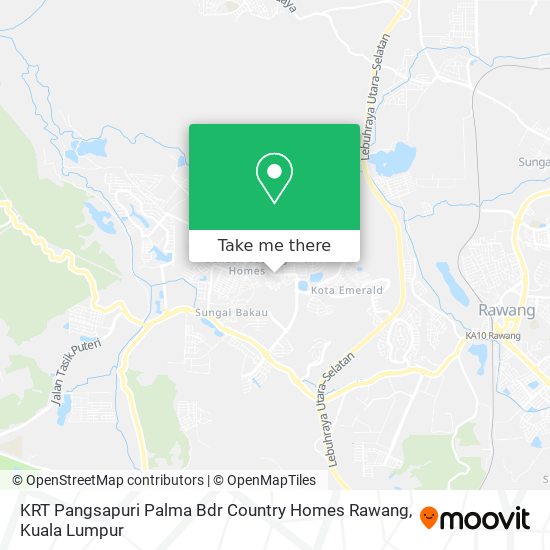 Peta KRT Pangsapuri Palma Bdr Country Homes Rawang