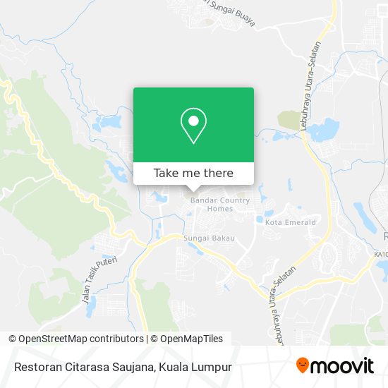 Restoran Citarasa Saujana map