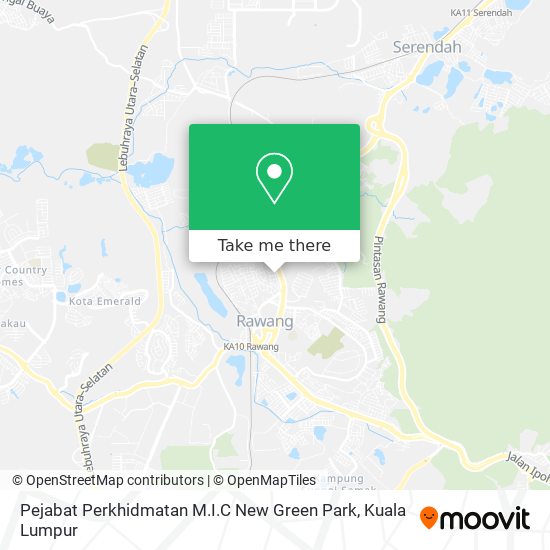 Pejabat Perkhidmatan M.I.C New Green Park map